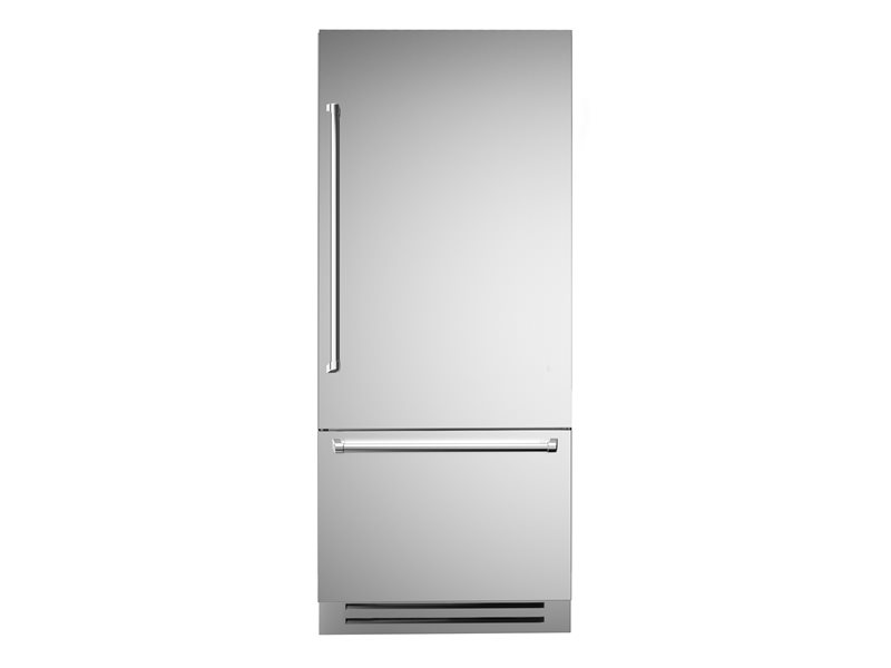 36 inch built-in Bottom Mount Refrigerator with ice maker, stainless steel | Bertazzoni - Stainless Steel